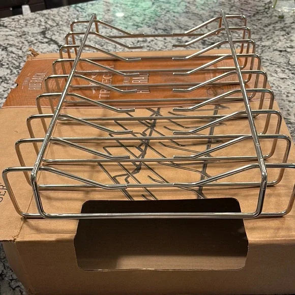 Silver Serveware Rib Rack for Dining by - Picture 4 of 4
